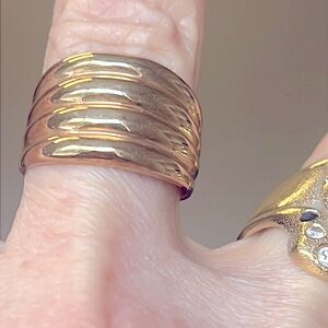 10 carat dome Gold Band Ring